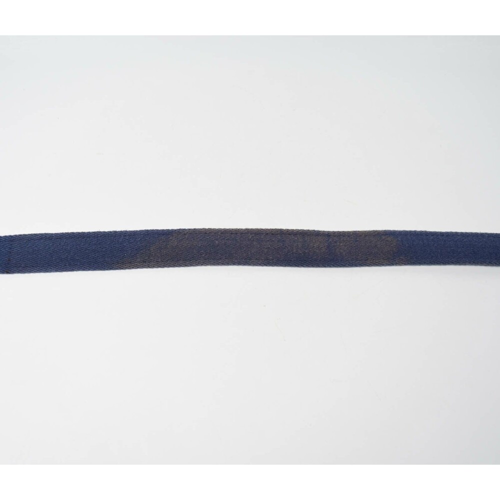 Vintage Pintail Navy Mountain Skier Solid Brass Ribbon Waist Belt Sz M - Picture 4 of 4